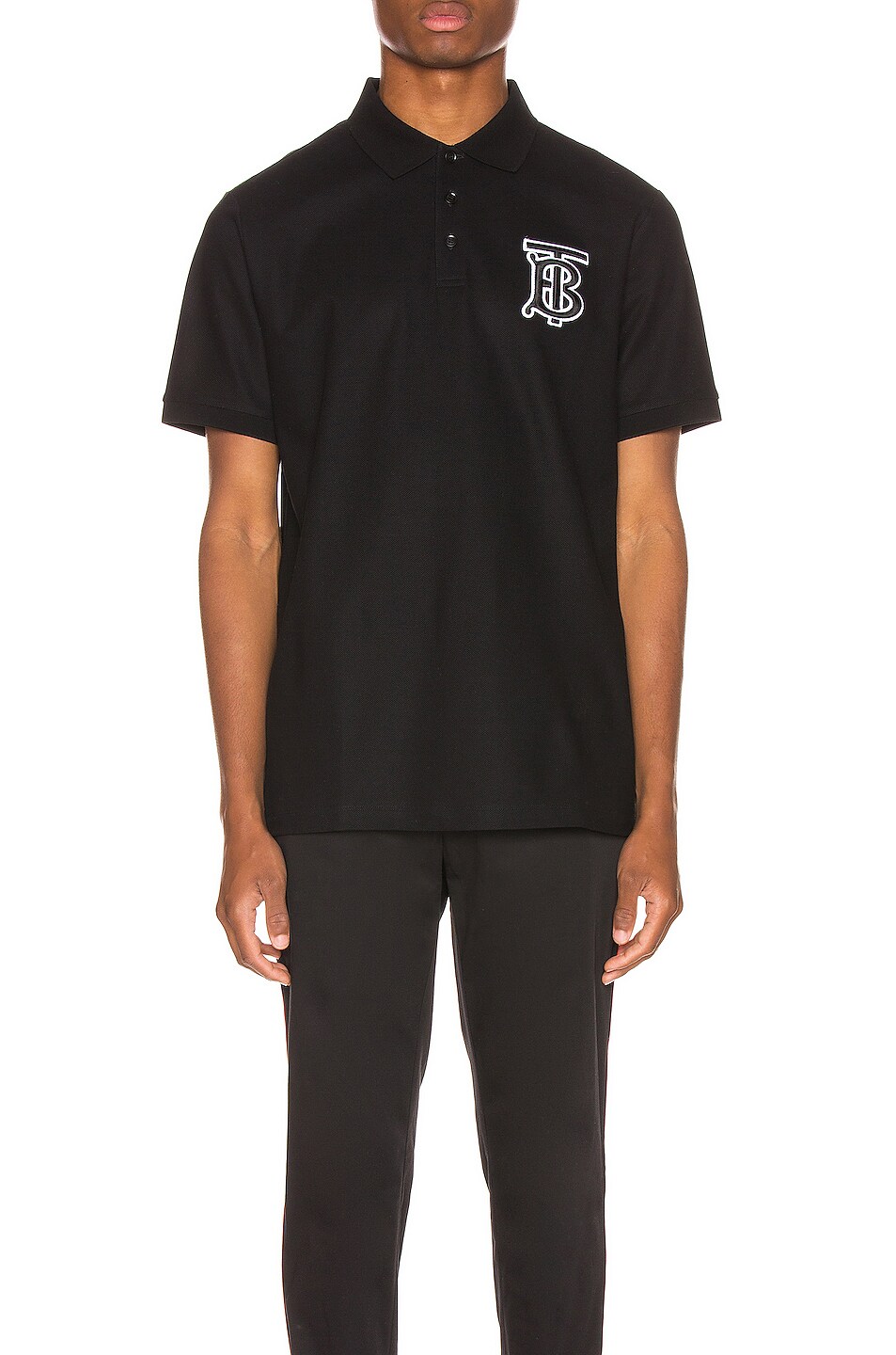 Image 1 of Burberry Warren Polo in Black
