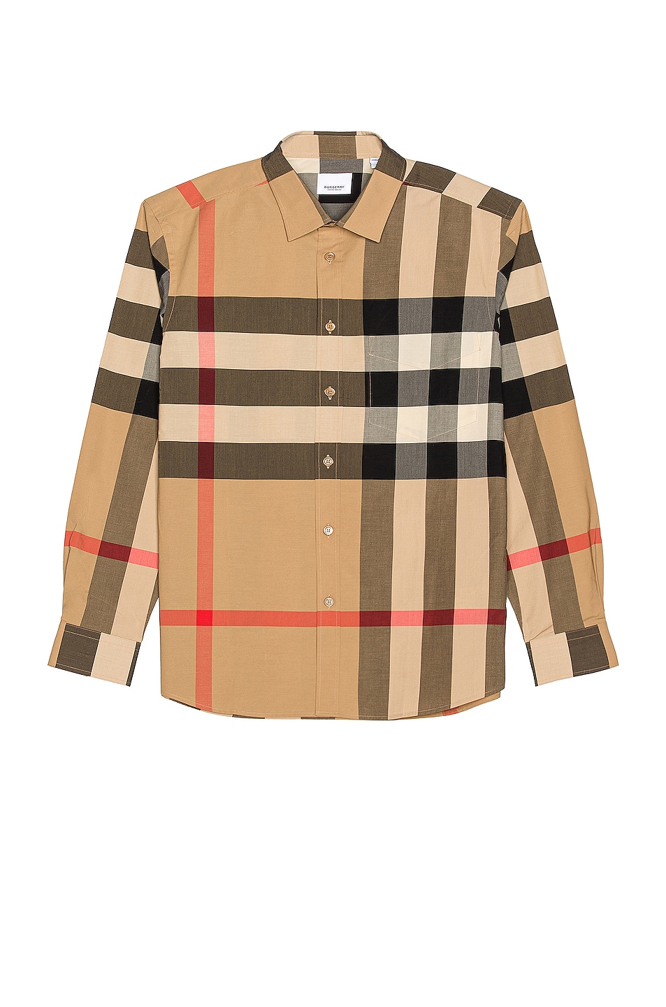 Image 1 of Burberry Somerton Check Shirt in Archive Beige