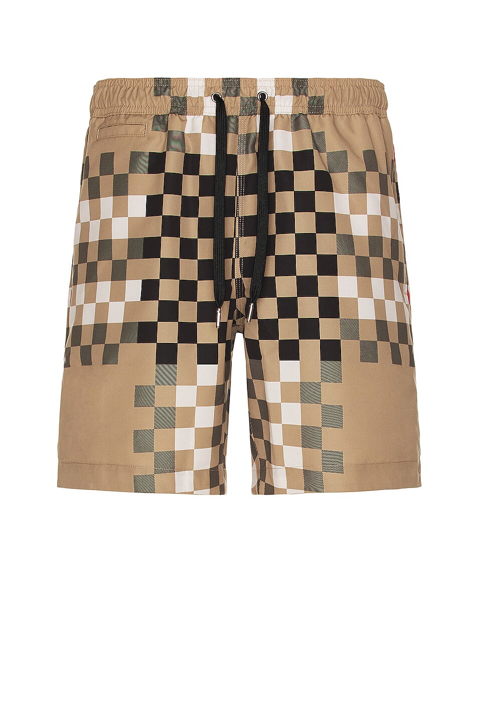 Image 1 of Burberry Martin Pixel Check Swimshort in Archive Beige Check