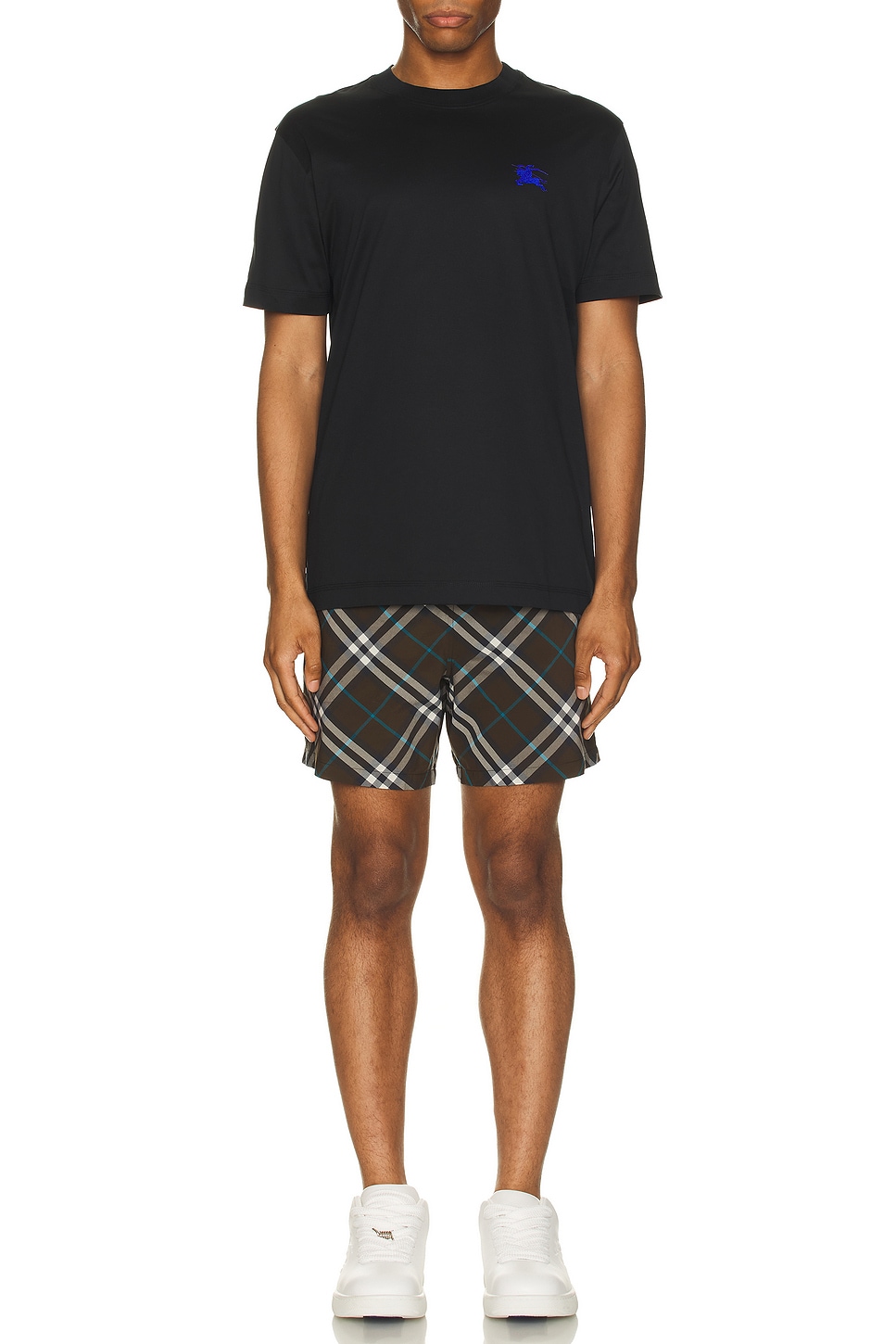 Image 1 of Burberry Check Swim Short in Snug