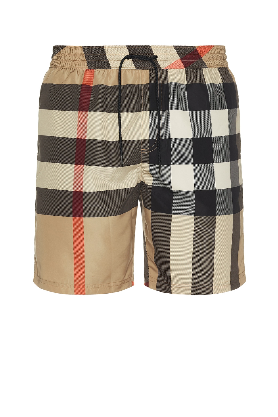 Image 1 of Burberry Check Swim Shorts in Archive Beige Check