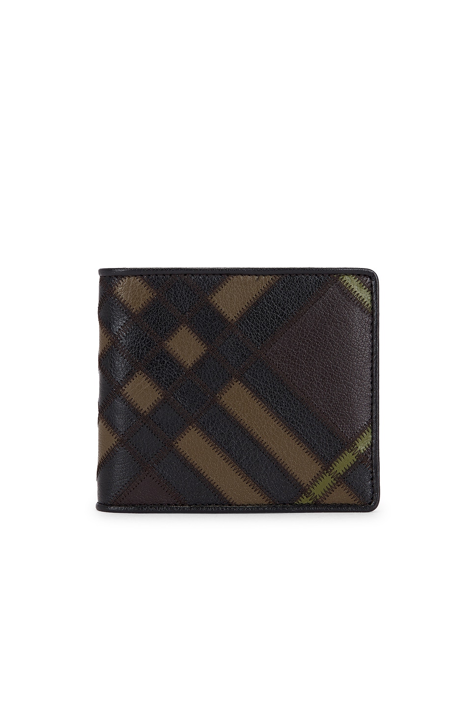 Burberry Reg Intarsia Wallet In Brown