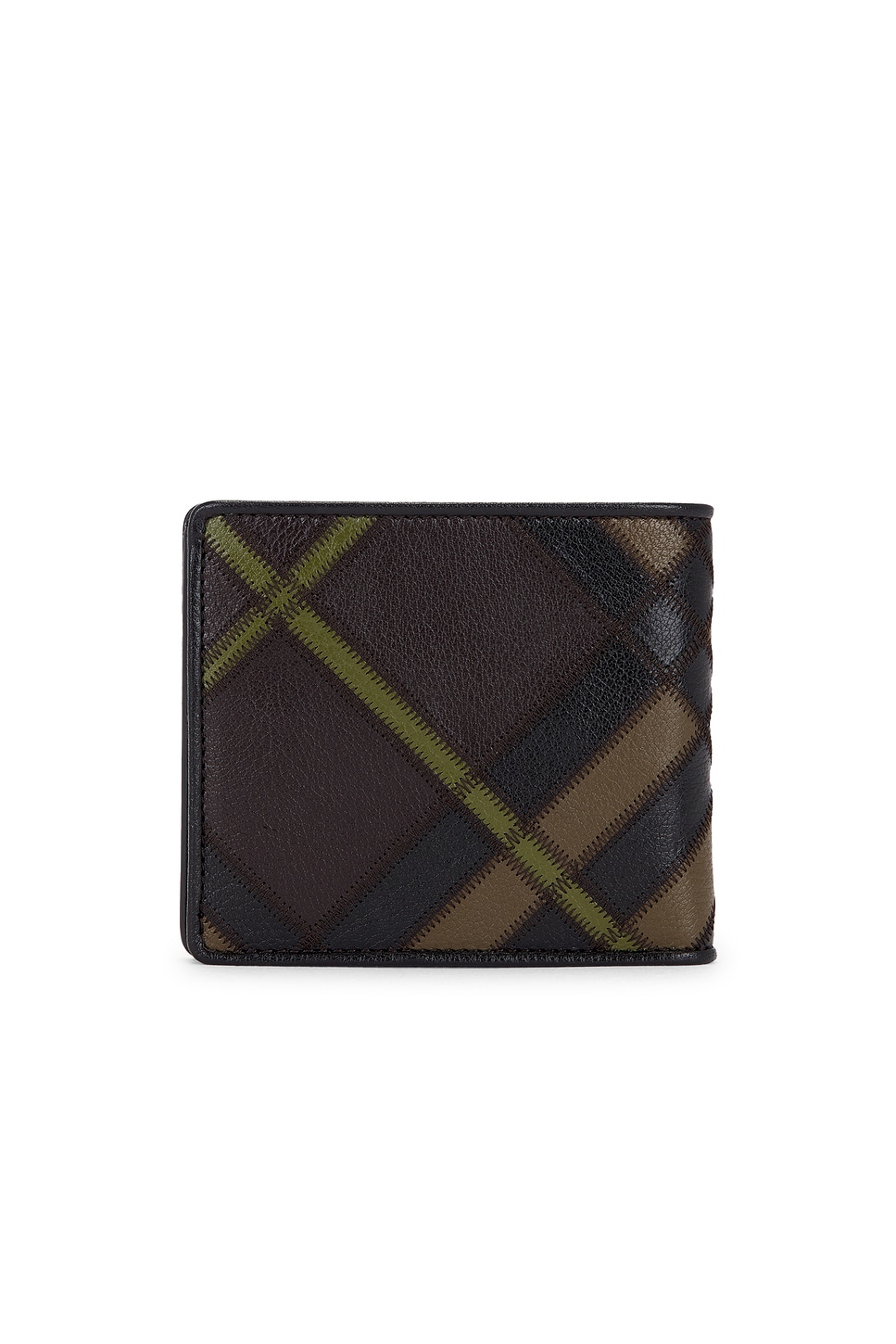 Burberry Reg Intarsia Wallet In Brown