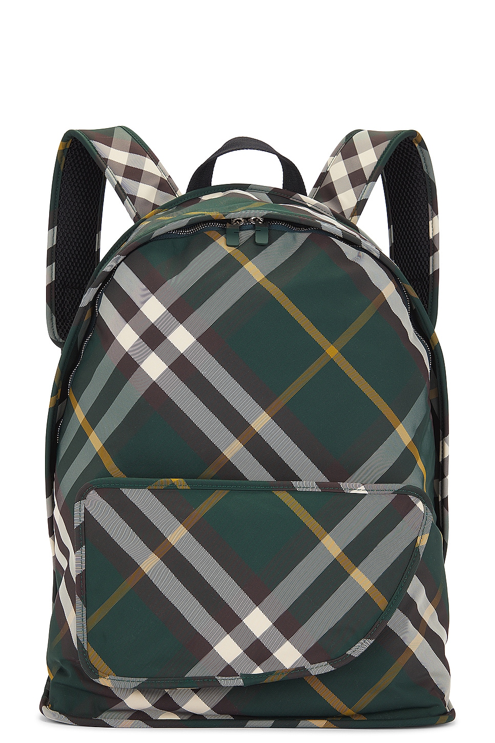 Check Pattern Backpack in Dark Green