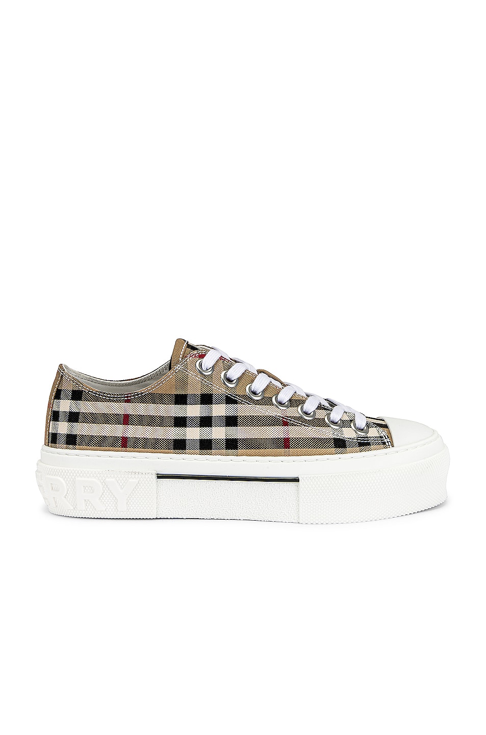 Image 1 of Burberry Jack Sneaker in Archive Beige Check