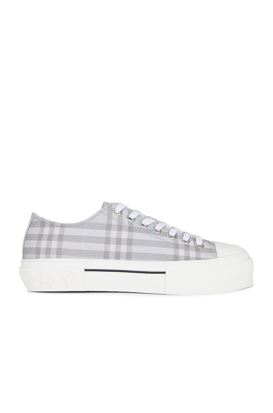Image 1 of Burberry Jack Check Low Sneaker in Grey Check