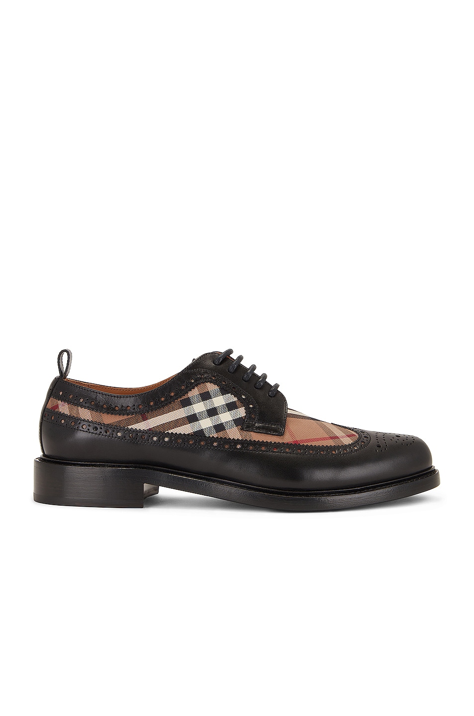 Image 1 of Burberry Arndale Check Formal Shoe in Black & Birch