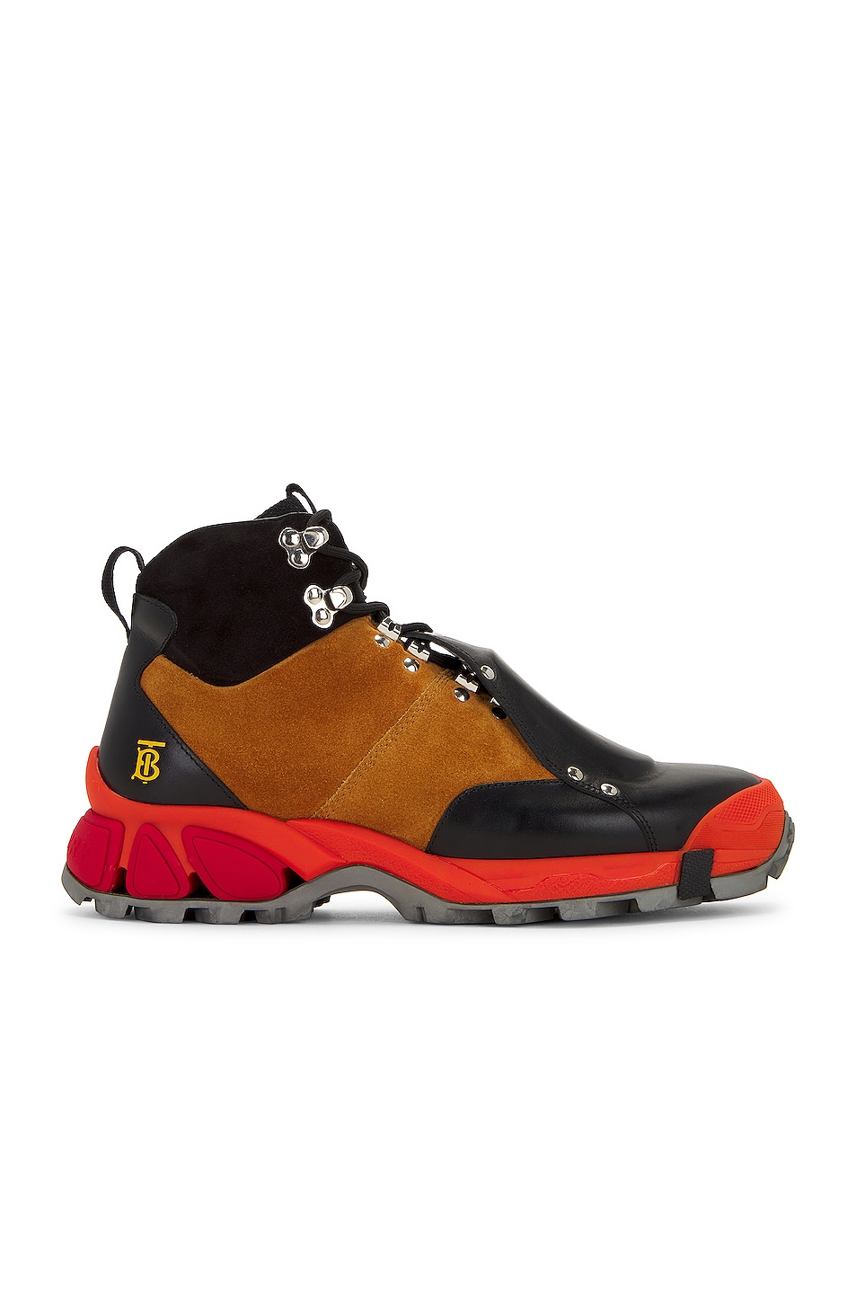 Image 1 of Burberry Safety Sneaker in Orange & Black