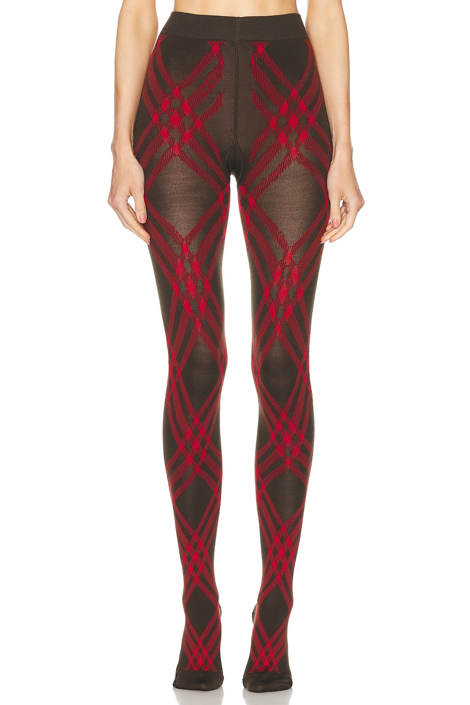 Tri Bar Tights in Red