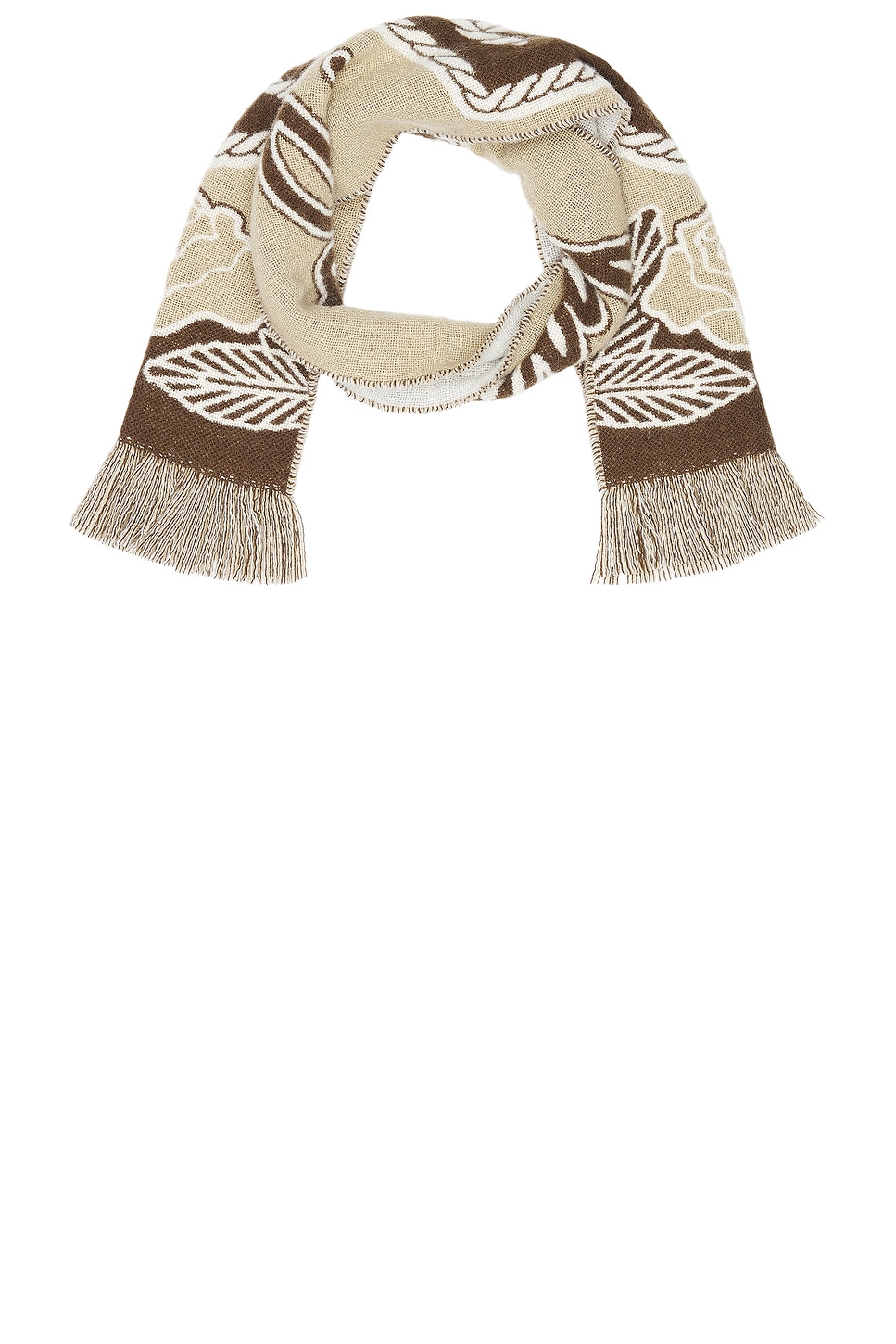 B Shield Graphic Scarf in Tan