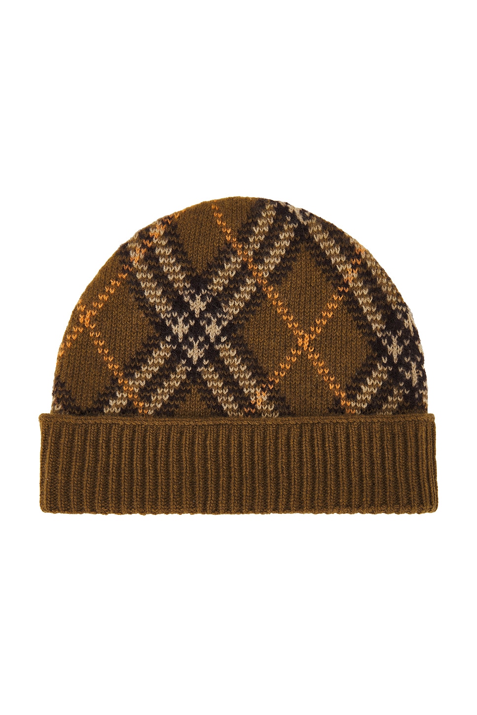 Burberry Womens Shrew Check-pattern Cashmere Beanie Hat In Shrew