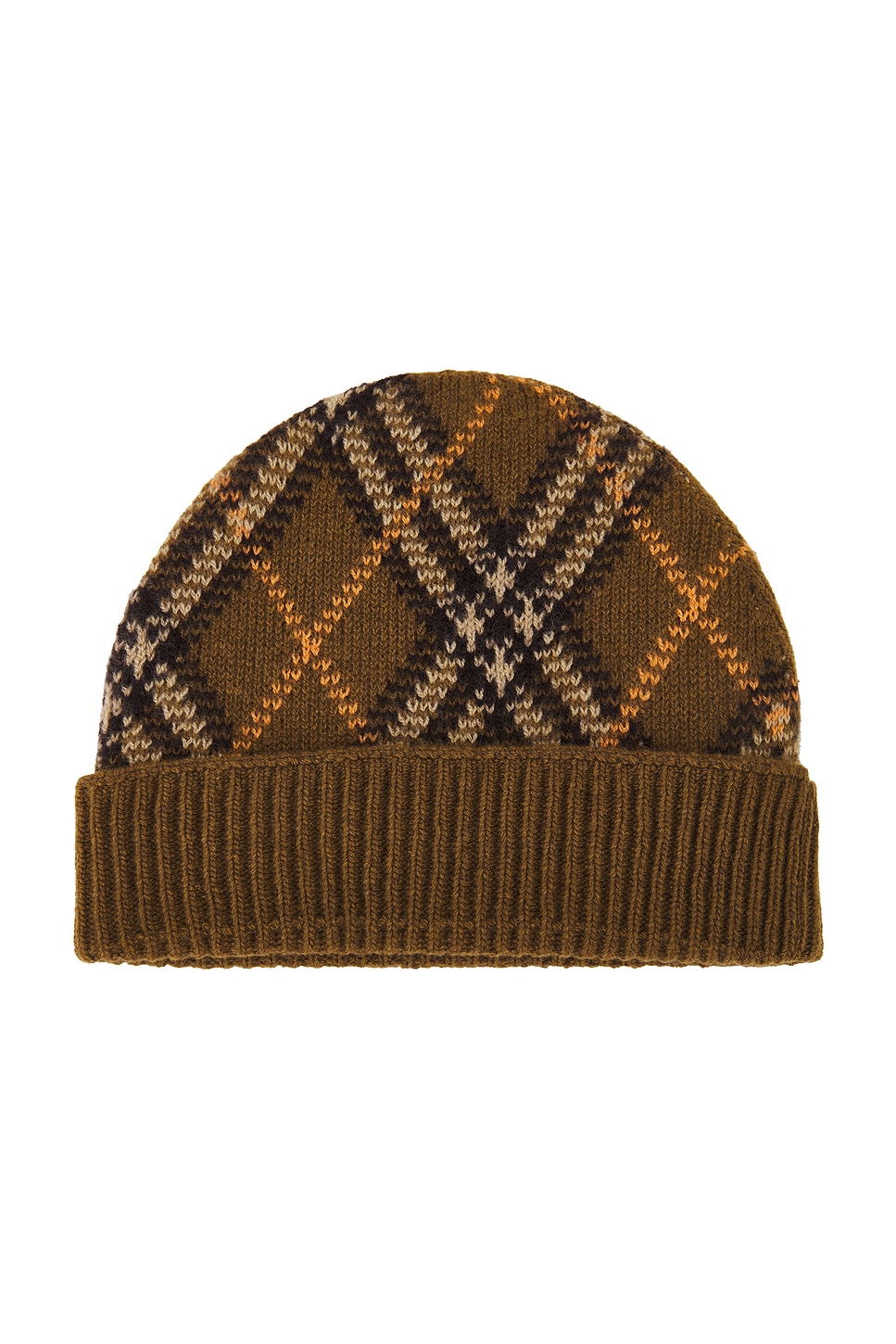 Burberry Womens Shrew Check-pattern Cashmere Beanie Hat In Shrew