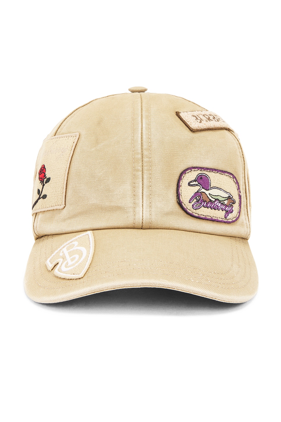 Patch Baseball Hat in Tan