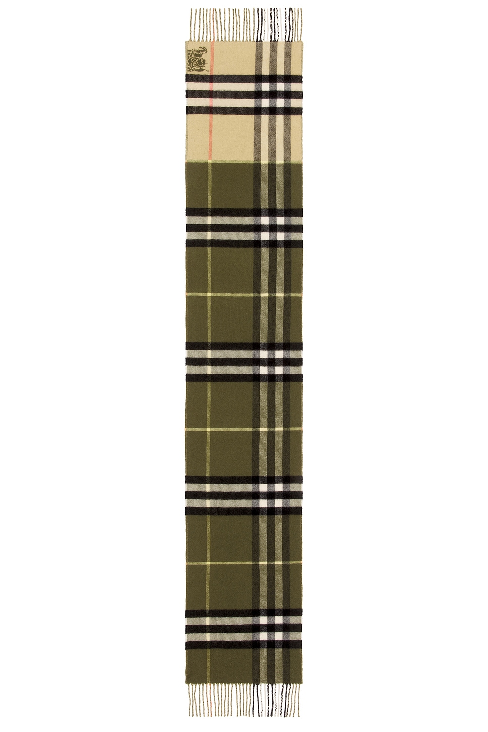Burberry Contrast Check Cashmere Scarf