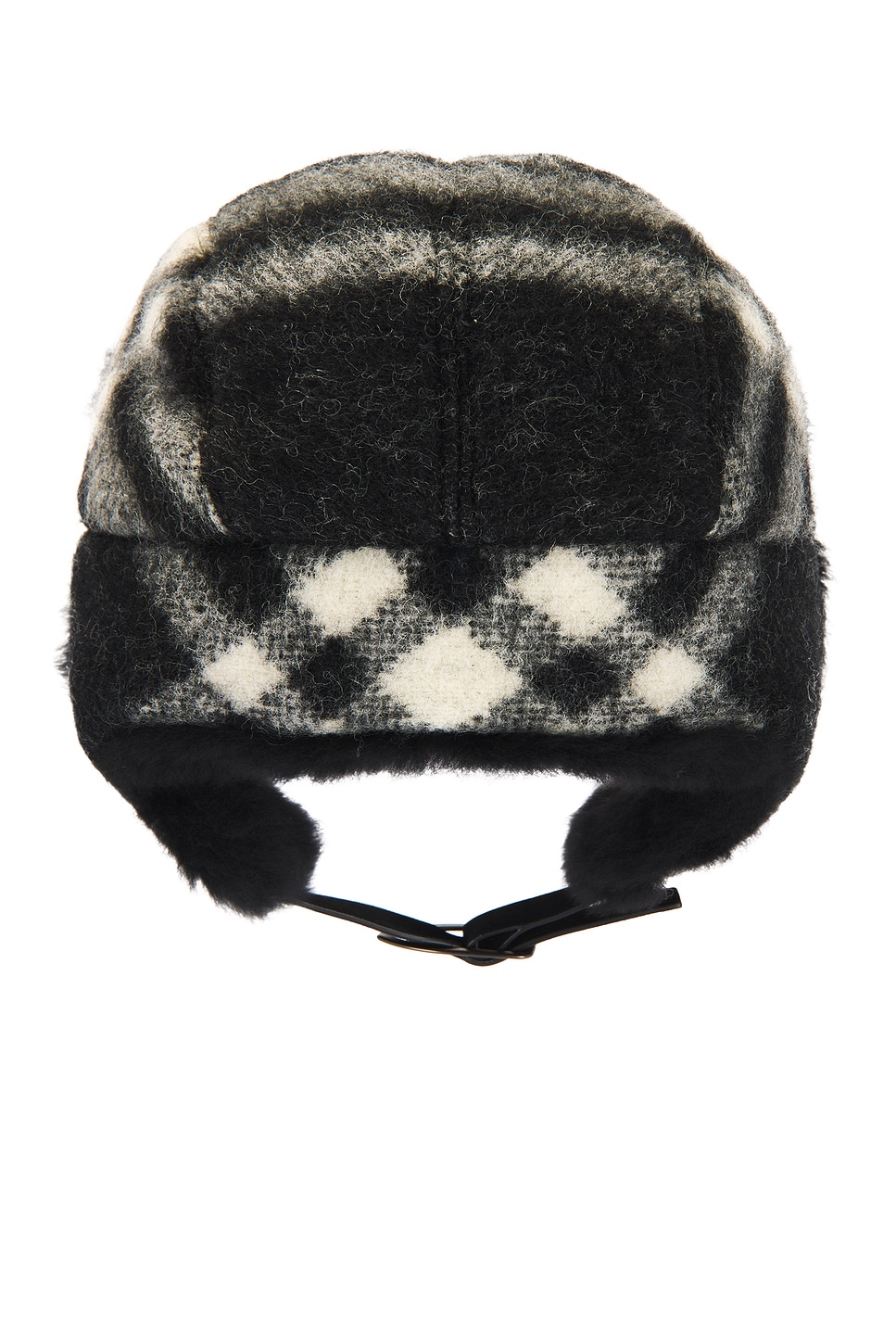 Burberry Tribar Trapper Hat In Black