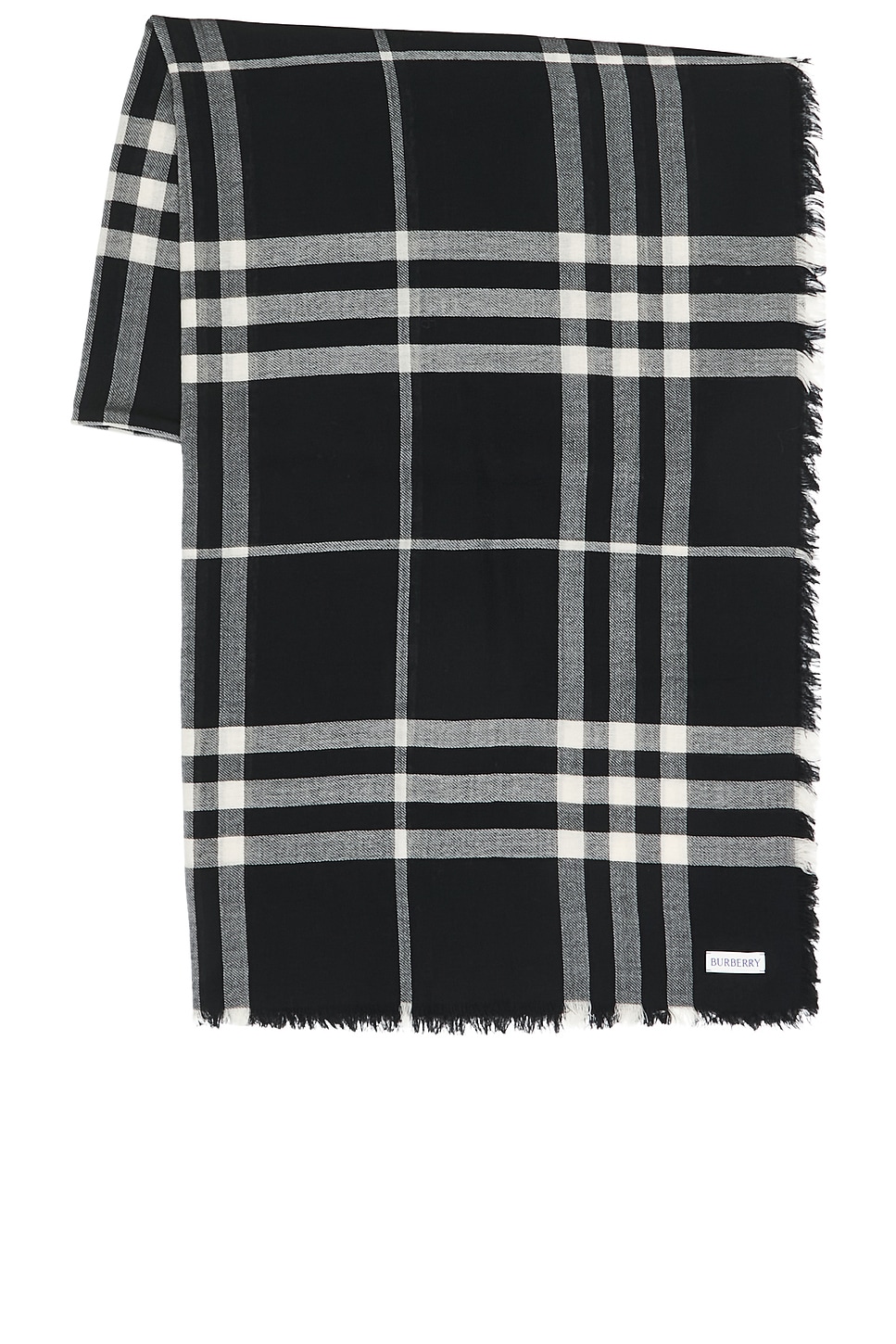 Burberry Giant Scarf In Black
