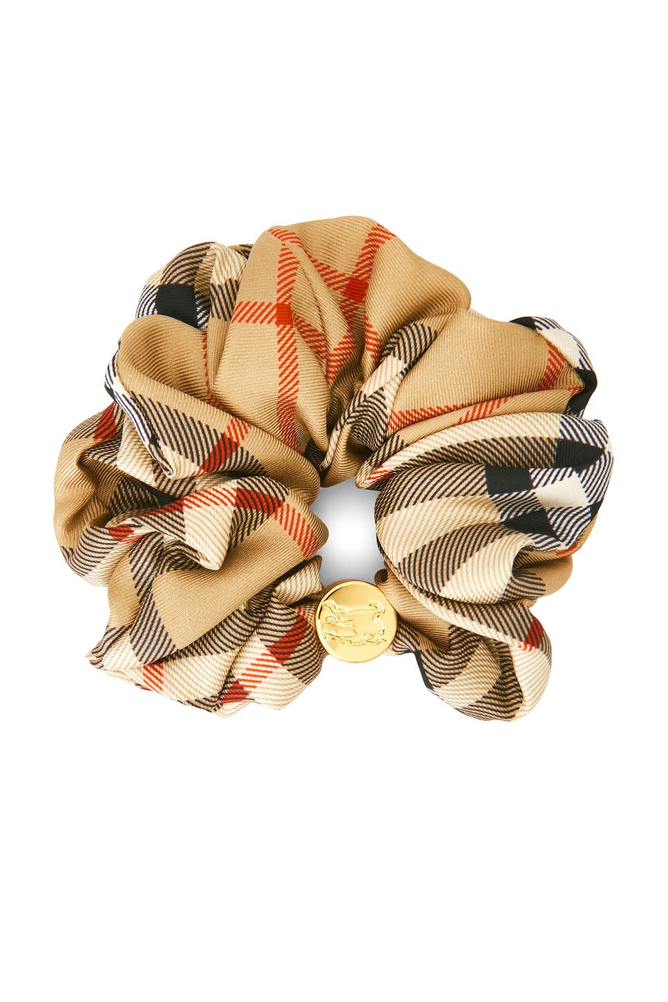 Burberry Silk Scrunchie In Neutral