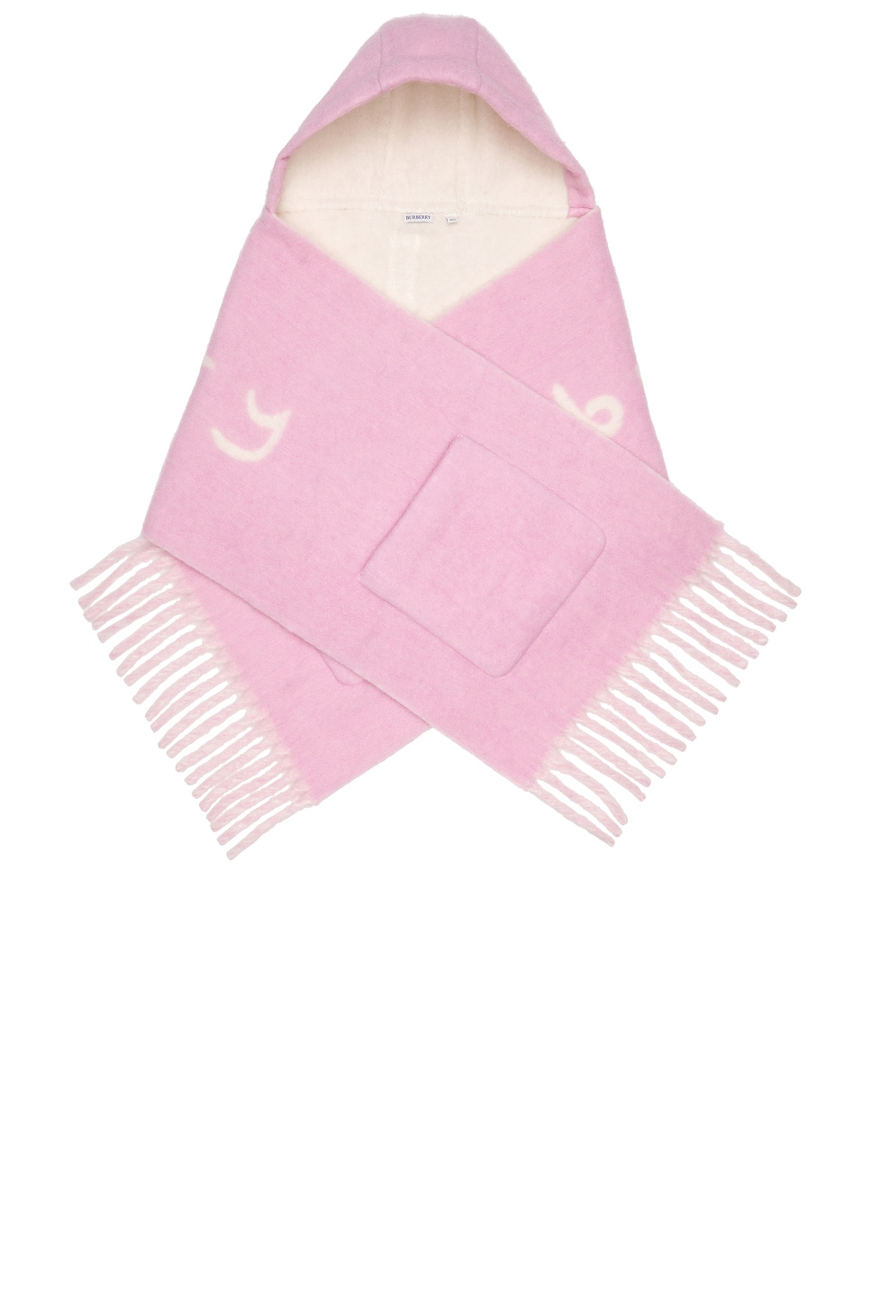 Burberry Hooded Pocket Scarf In Pink