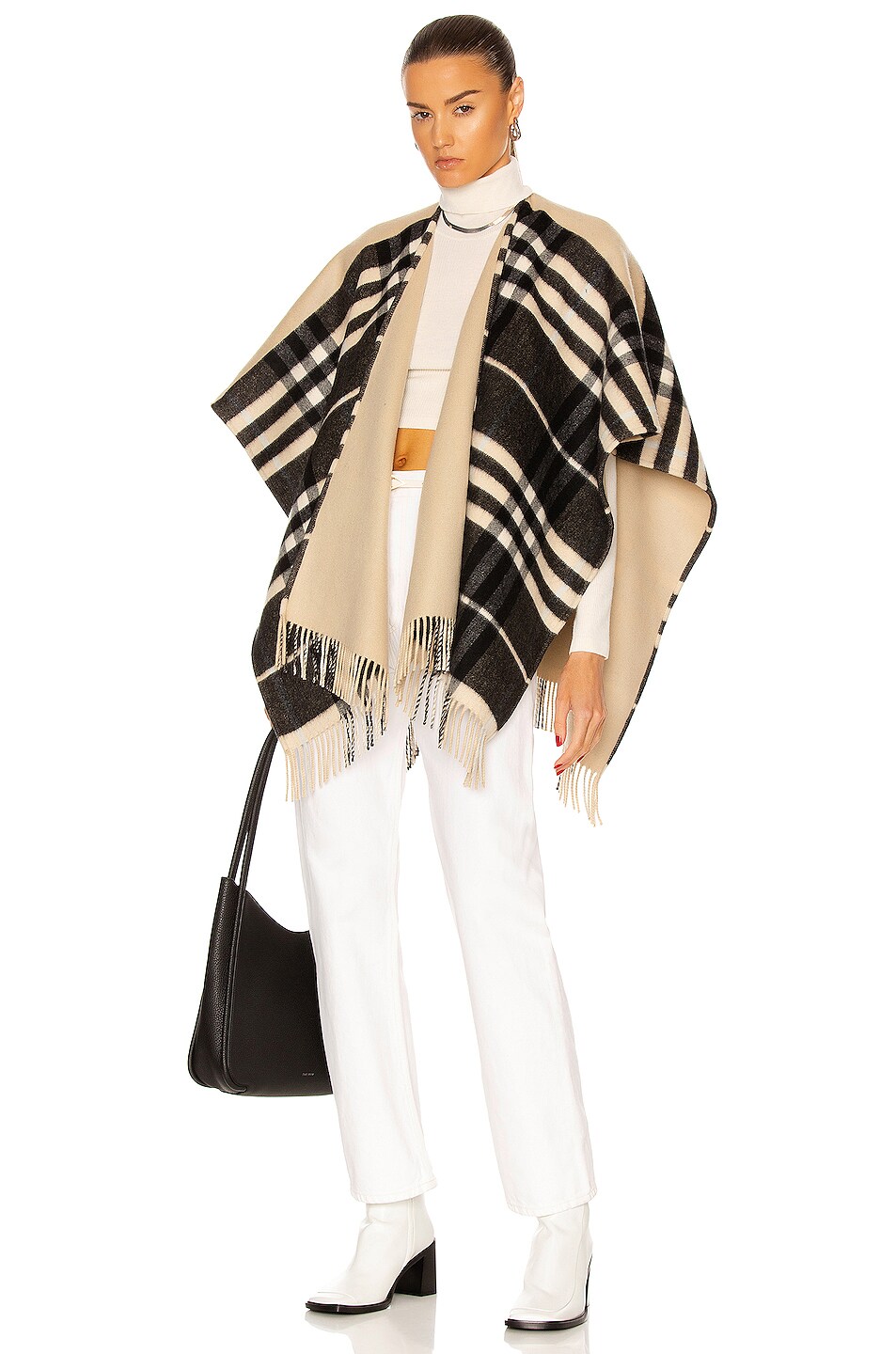 Image 1 of Burberry Charlotte Cape in Dusty Sand