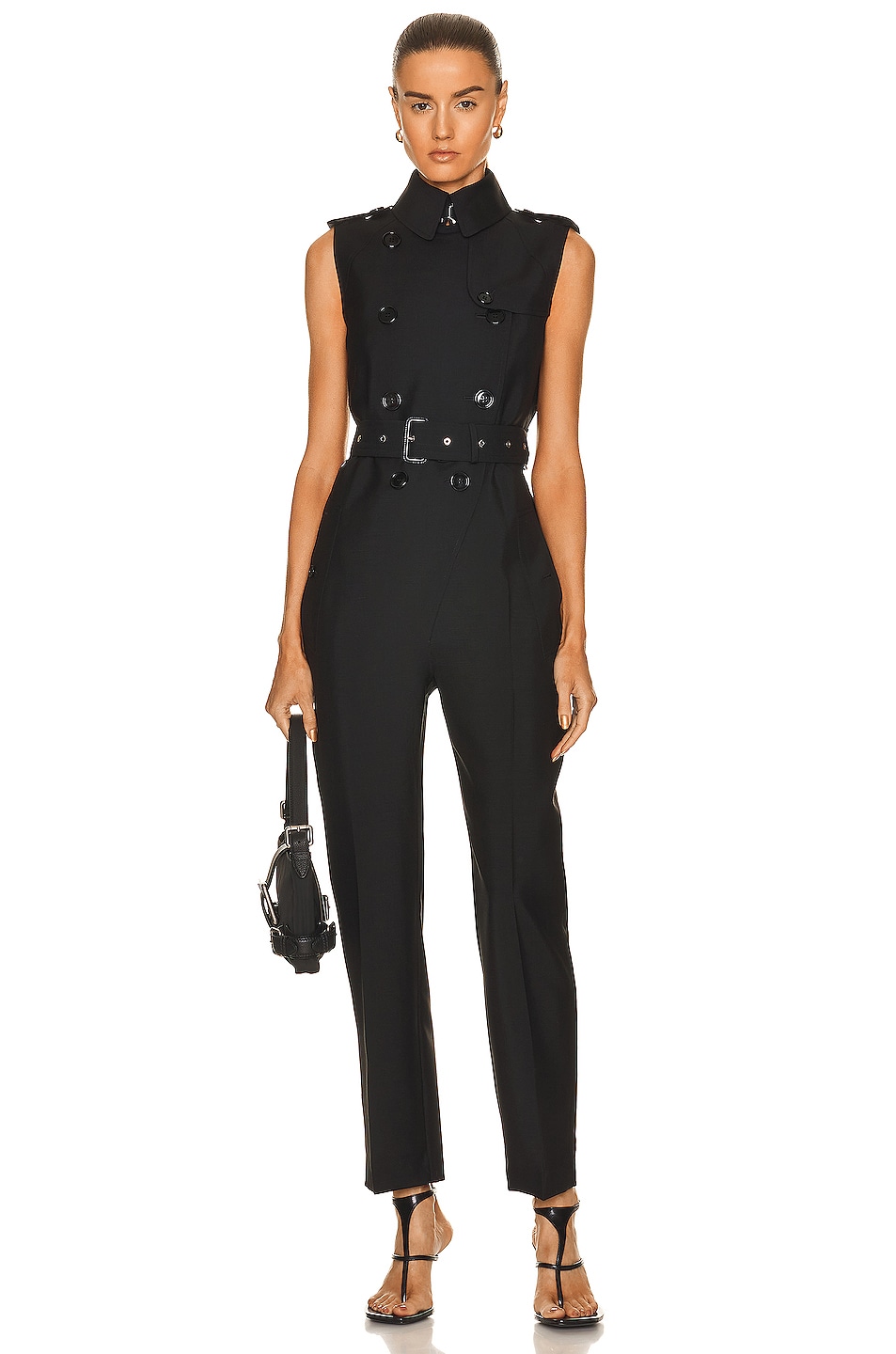 Image 1 of Burberry Maryse Jumpsuit in Black