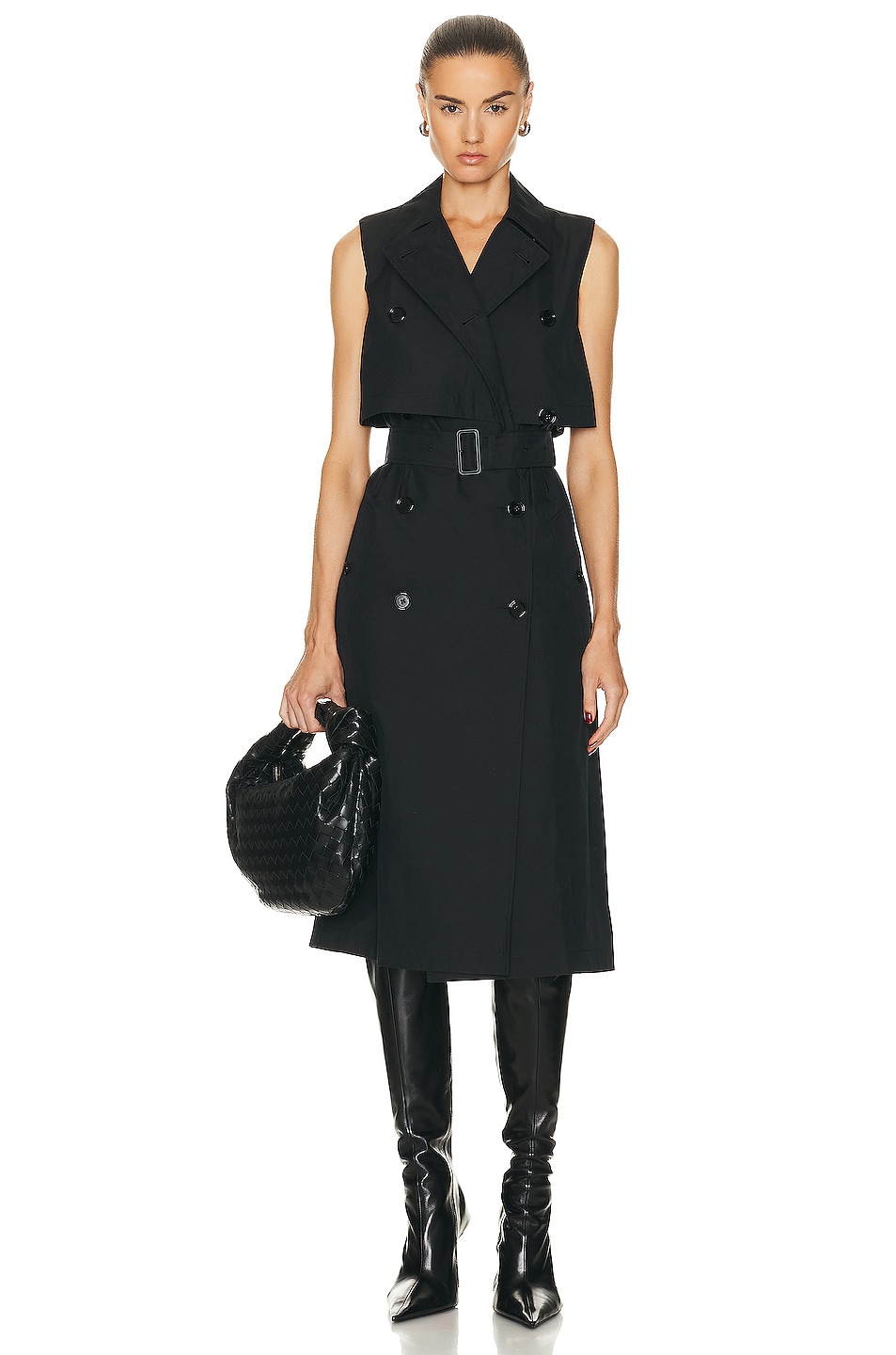 Image 1 of Burberry Trench Dress in Black