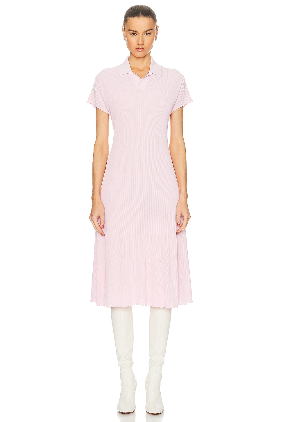 Image 1 of Burberry Short Sleeve Dress in Cameo