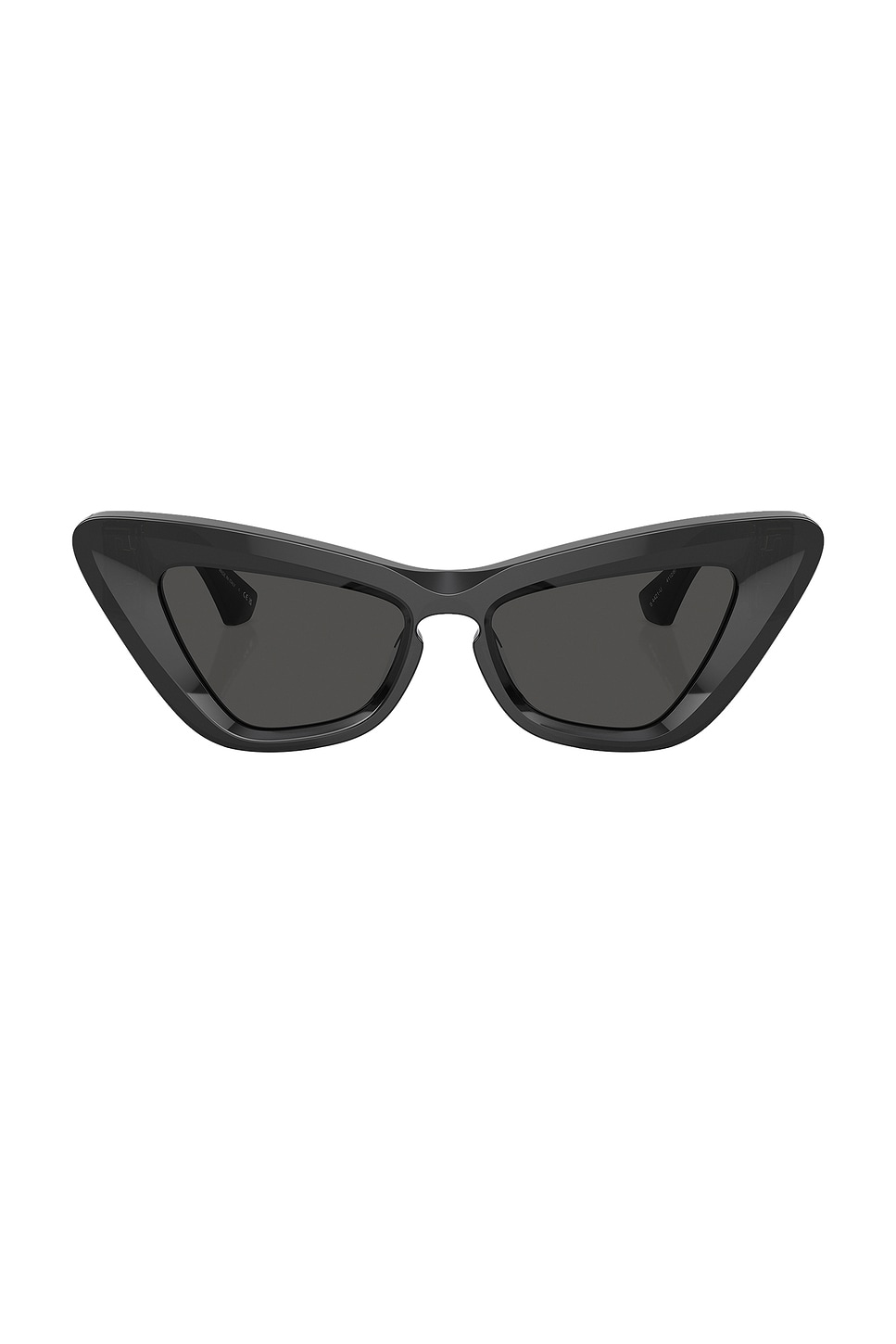 Shop Burberry Cat Eye Sunglasses In Dark Grey