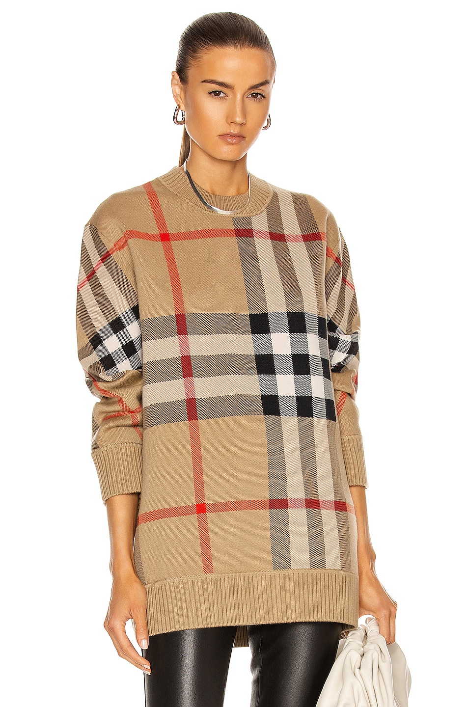 Image 1 of Burberry Calee Sweater in Archive Beige