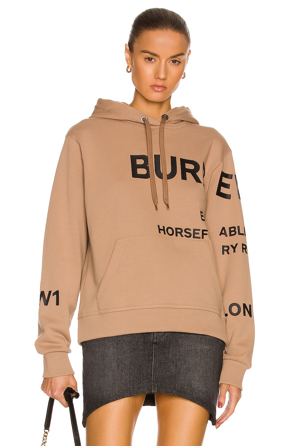 Image 1 of Burberry Poulter HFH Road Hoodie in Camel