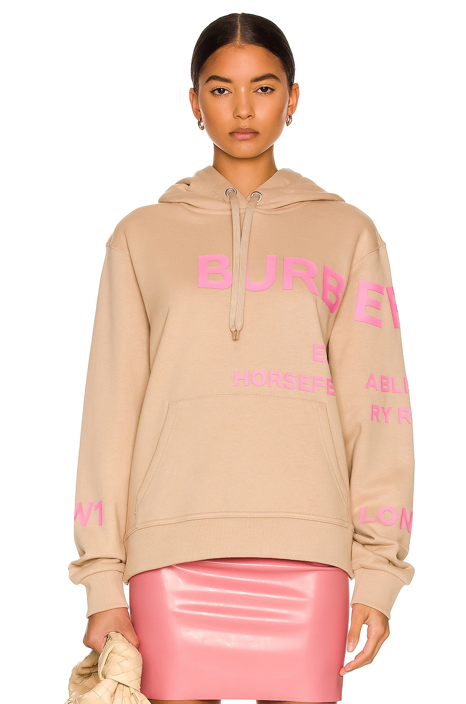 Image 1 of Burberry Poulter Hoodie in Soft Fawn