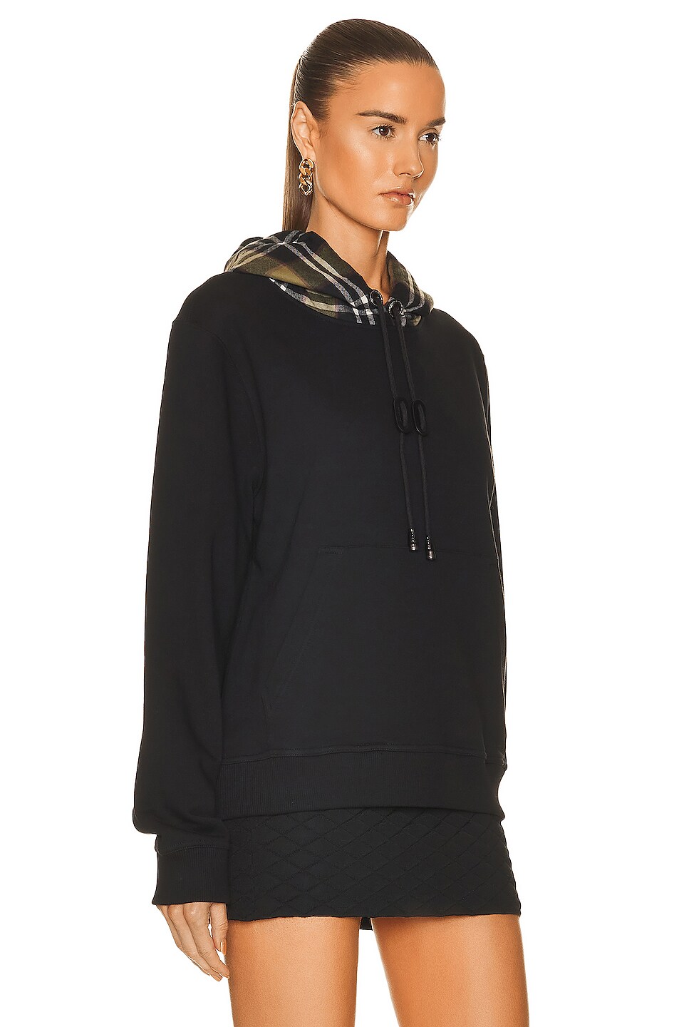 Burberry Poulter Hoodie in Black | FWRD