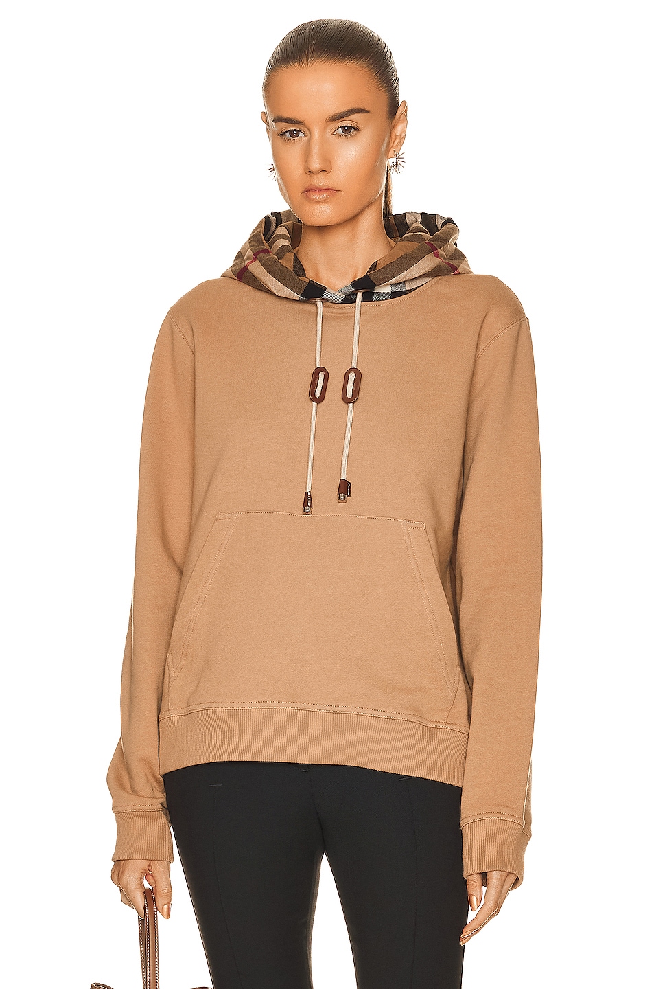 Image 1 of Burberry Poulter Hoodie in Camel