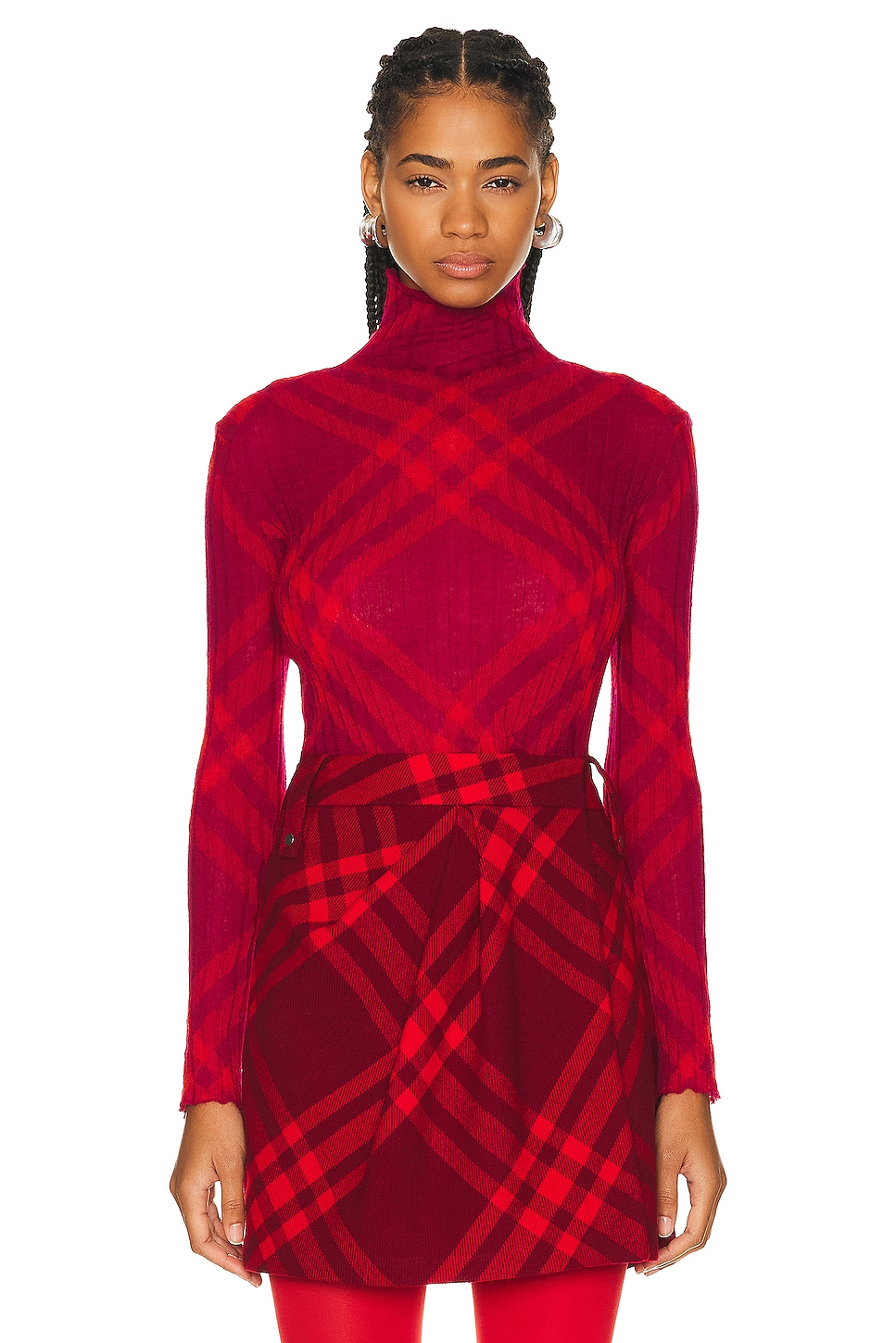 Image 1 of Burberry High Neck Sweater in Ripple IP Check