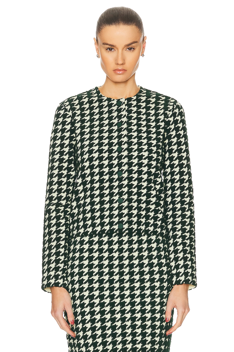 Image 1 of Burberry Fitted Cardigan in Ivy Pattern