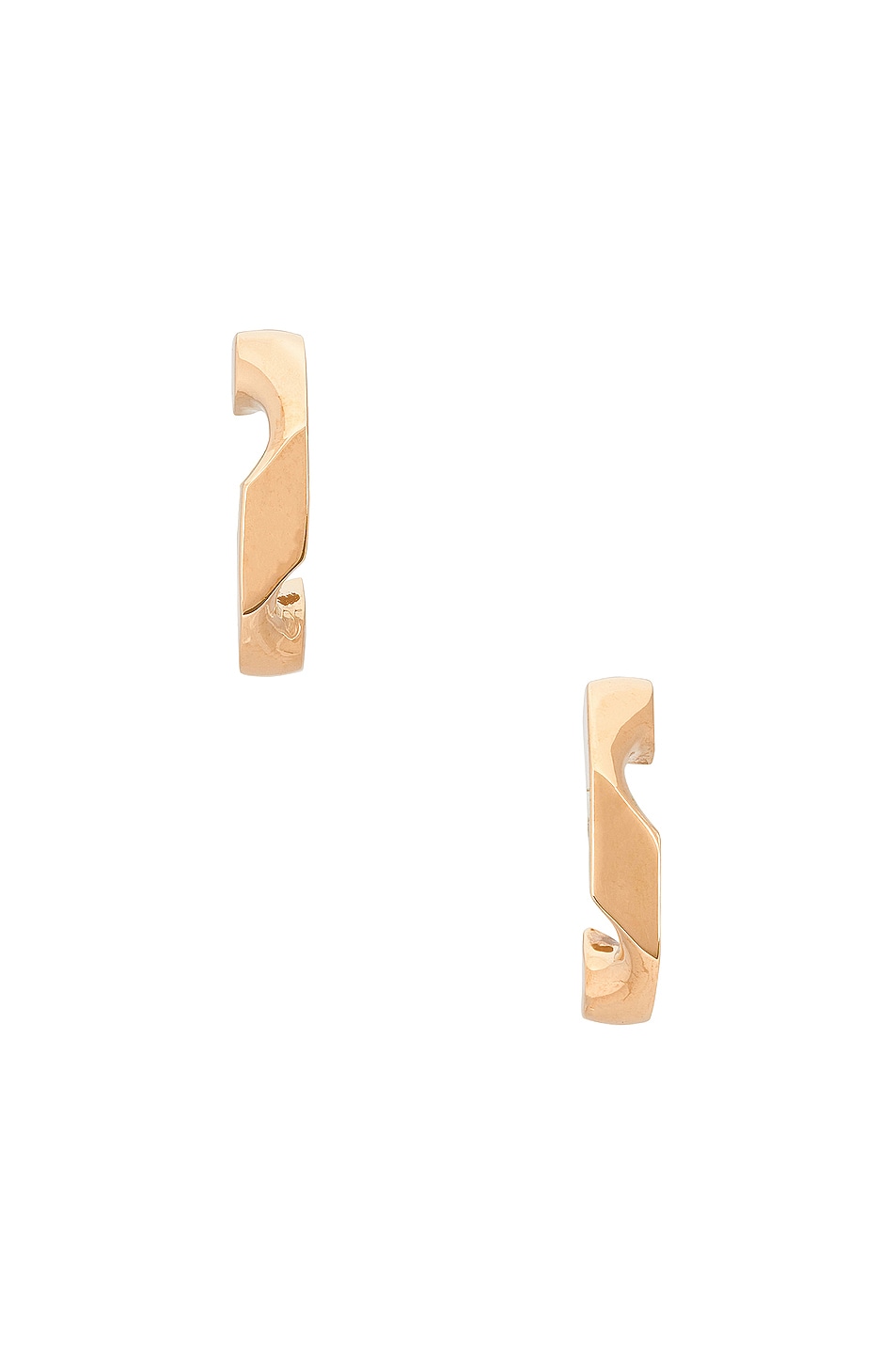 Image 1 of Burberry TB Earrings in Light Gold