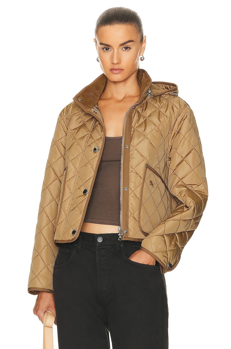 Burberry Quilted Jacket in Archive Beige | FWRD