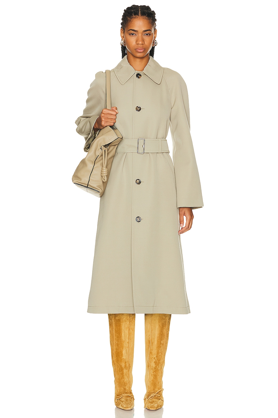 Image 1 of Burberry Trench Coat in Hunter