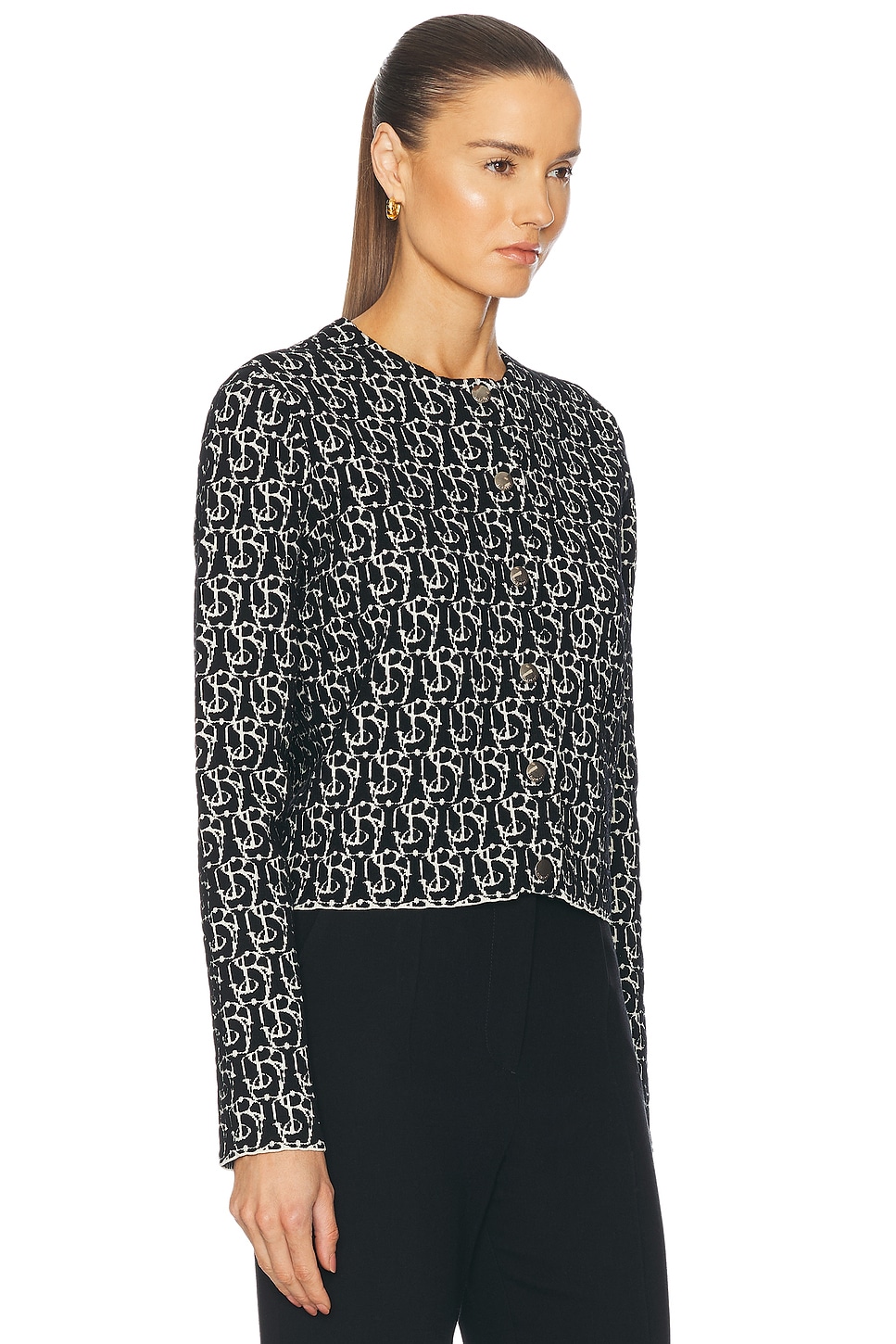 Shop Burberry Jacket In Black Ip Pattern