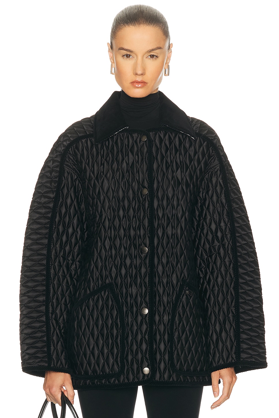 Image 1 of Burberry Floriston Jacket in Black