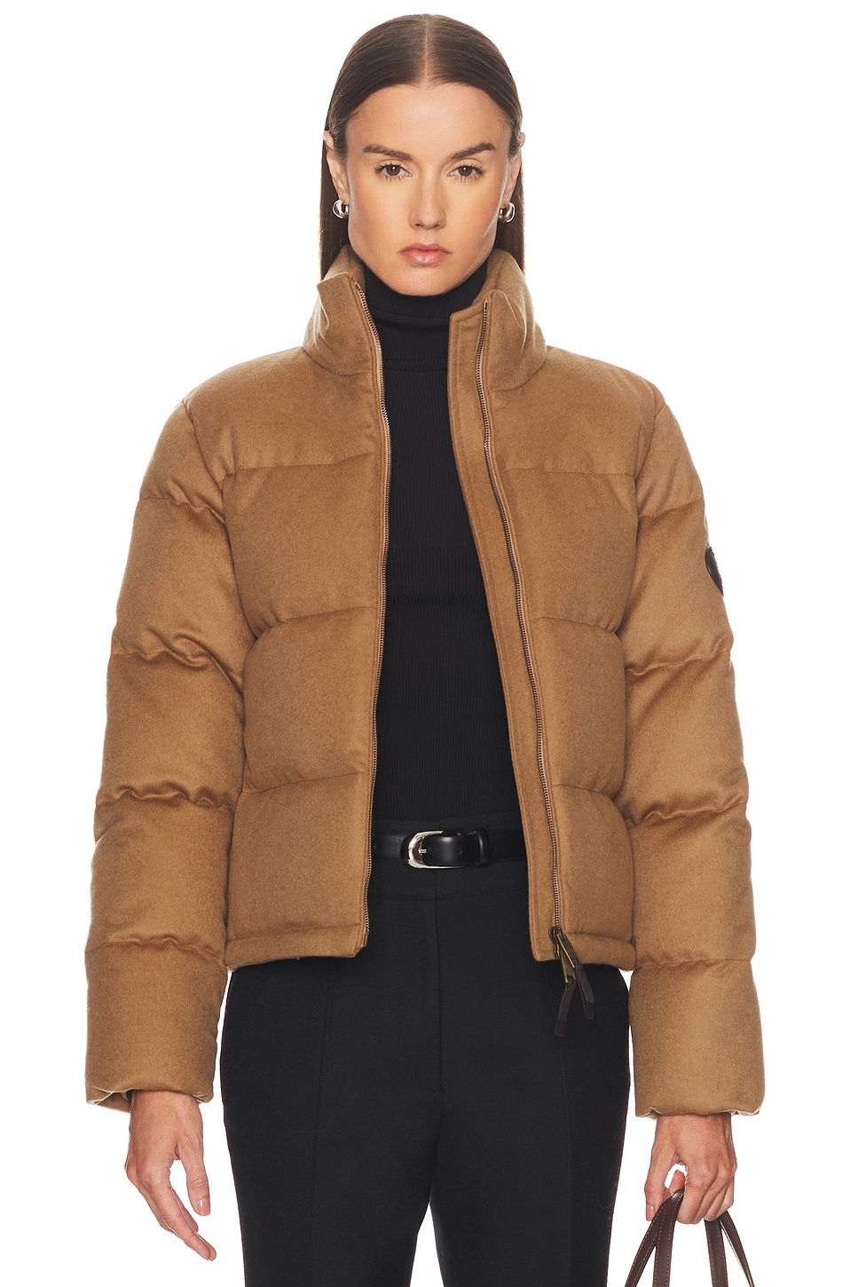 Burberry Ambleside Cashmere Down Puffer Jacket In Brown
