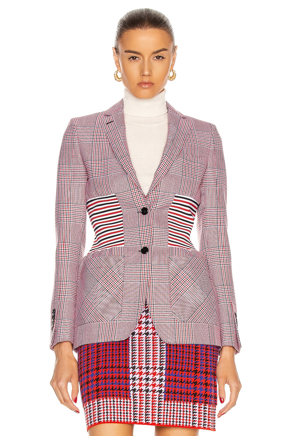 Image 1 of Burberry Ainslee Tailored Jacket in Bright Red