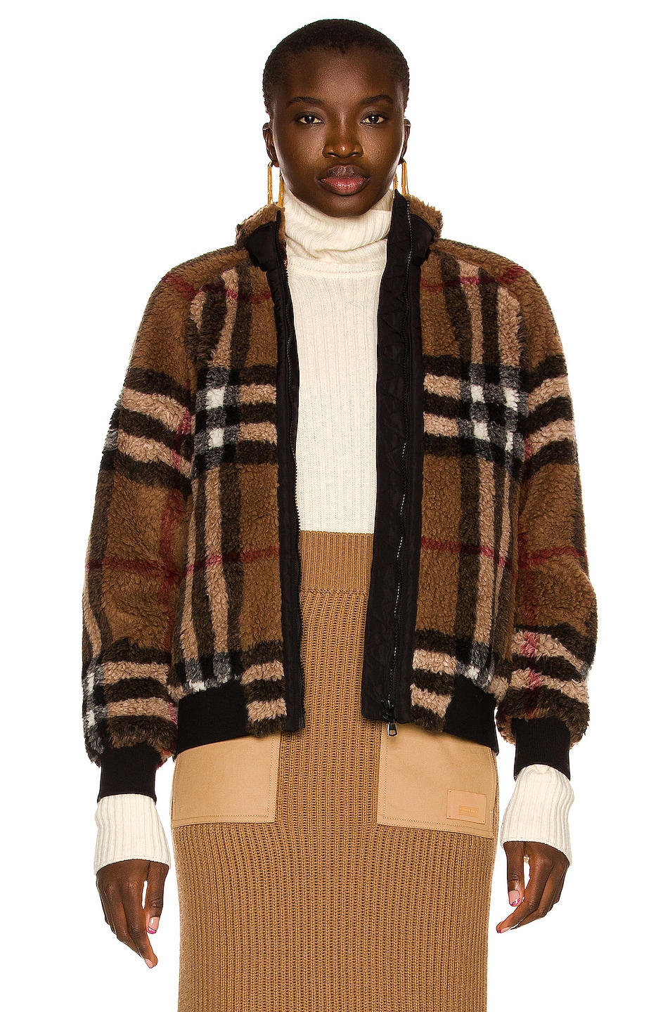 Image 1 of Burberry Lambeth Jacket in Birch Brown IP Check