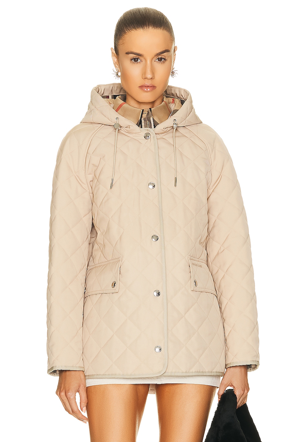 Image 1 of Burberry Meddon Jacket in Soft Fawn
