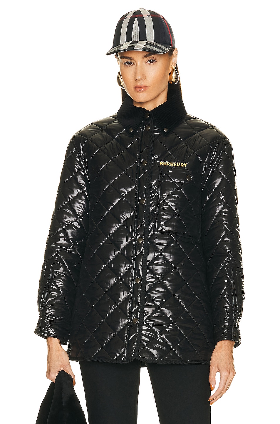 Image 1 of Burberry Puffer Jacket in Black