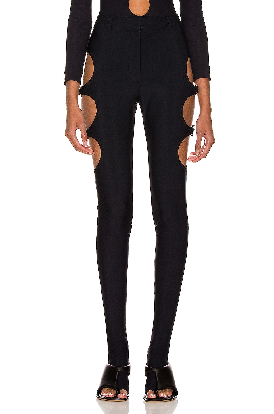 Image 1 of Burberry Cutout Legging in Black