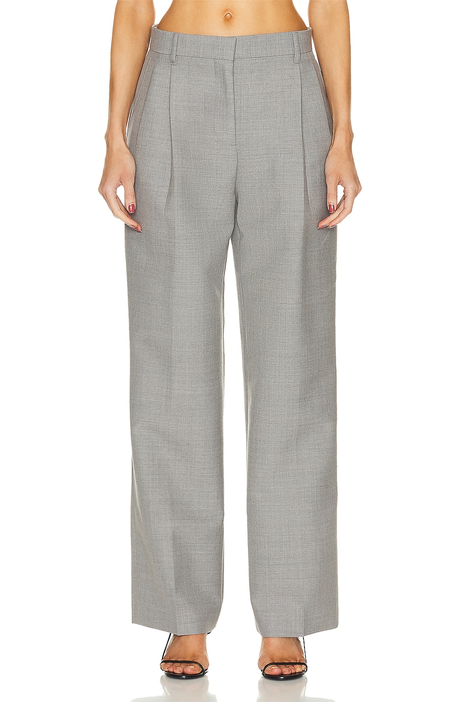 Image 1 of Burberry Tailored Pant in Light Grey Melange