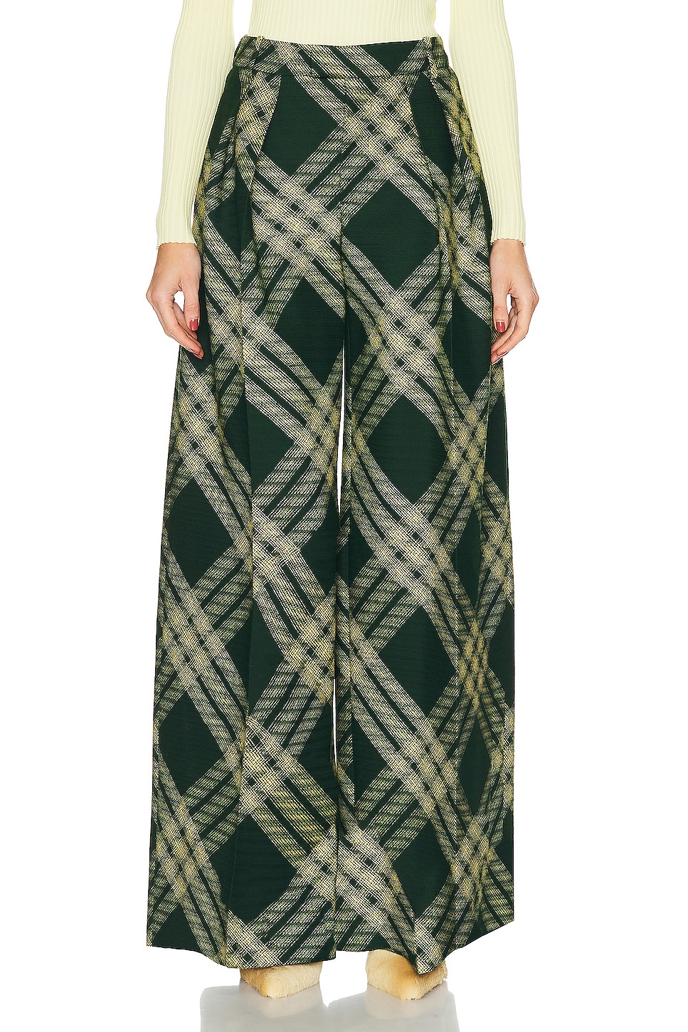 Image 1 of Burberry Tailored Pant in Primrose