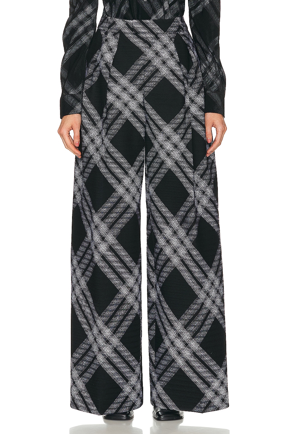 Image 1 of Burberry Tailored Trouser in Monochrome
