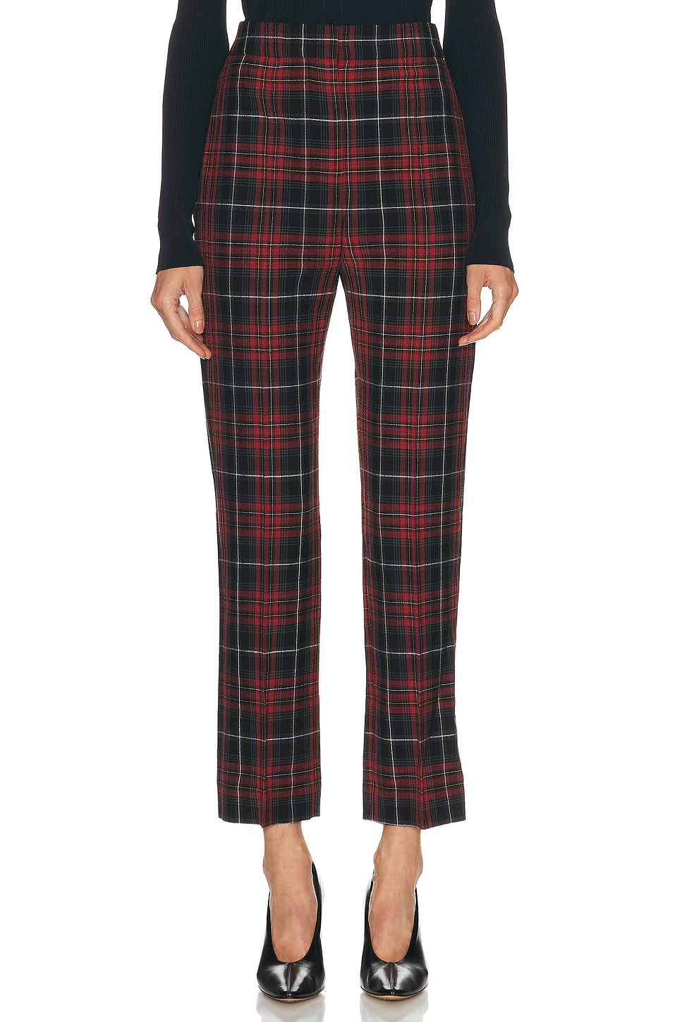 Image 1 of Burberry Hebe Trouser in Poppy IP Check