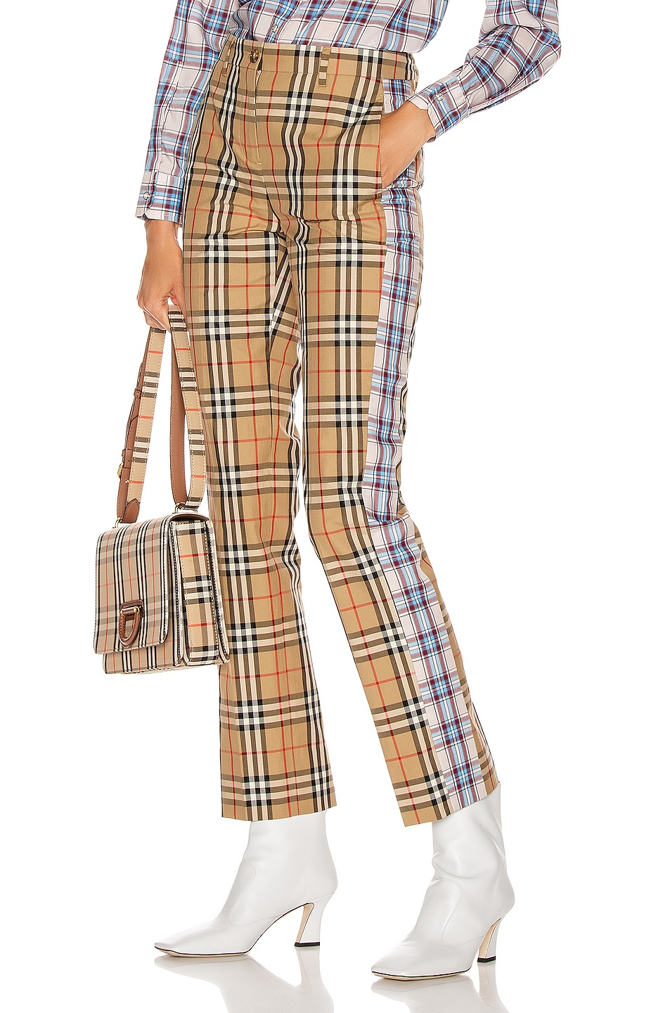 Image 1 of Burberry Dana Pant in Archive Beige